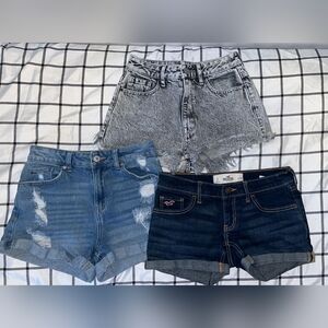 PacSun Blue Jean Shorts Distressed Cut-Off Style